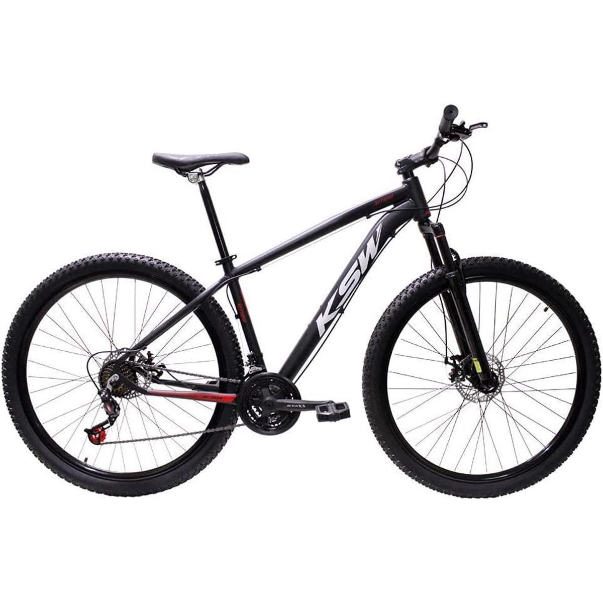 Bicicleta Ksw Xlt Disc M Aro 29 Susp. Dianteira 27 Marchas - Preto/branco