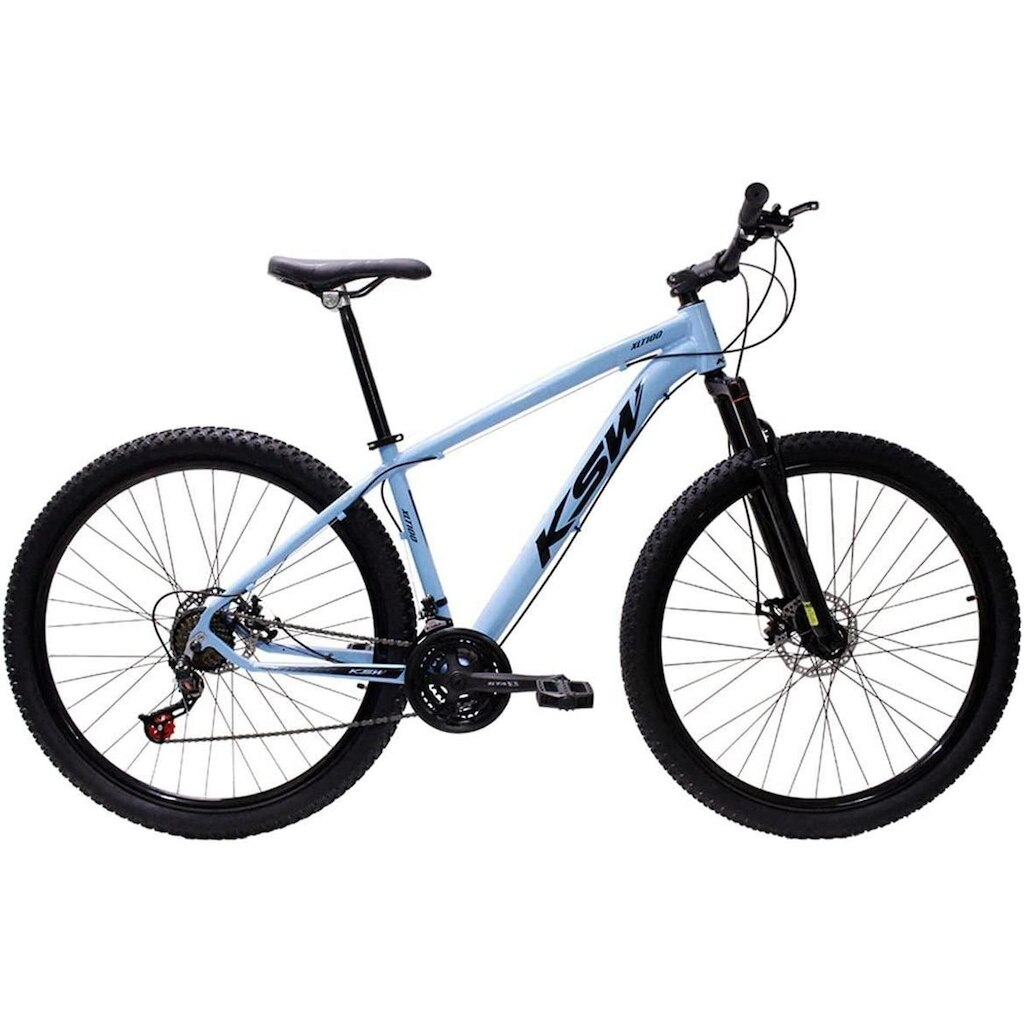 Bicicleta Aro 29 KSW XLT 27v Alumínio Freio a Disco Mecânico Garfo com Suspensão
