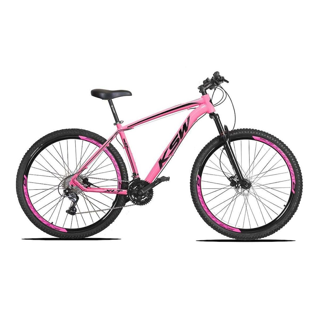 Bicicleta Aro 29 KSW XLT 27v Hidráulico K7 e Trava