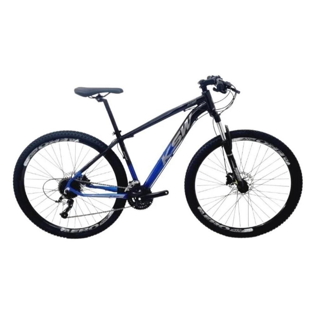 Bicicleta Aro 29 KSW XLT 27v K7 Freios a Disco Hidráulicos Kit 3x9 Suspensão Com Trava