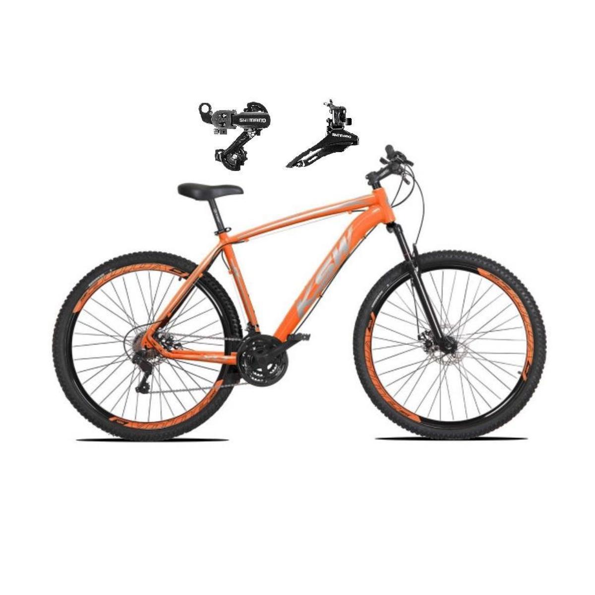 Bicicleta Ksw Xlt Disc M Aro 29 Susp. Dianteira 21 Marchas - Laranja