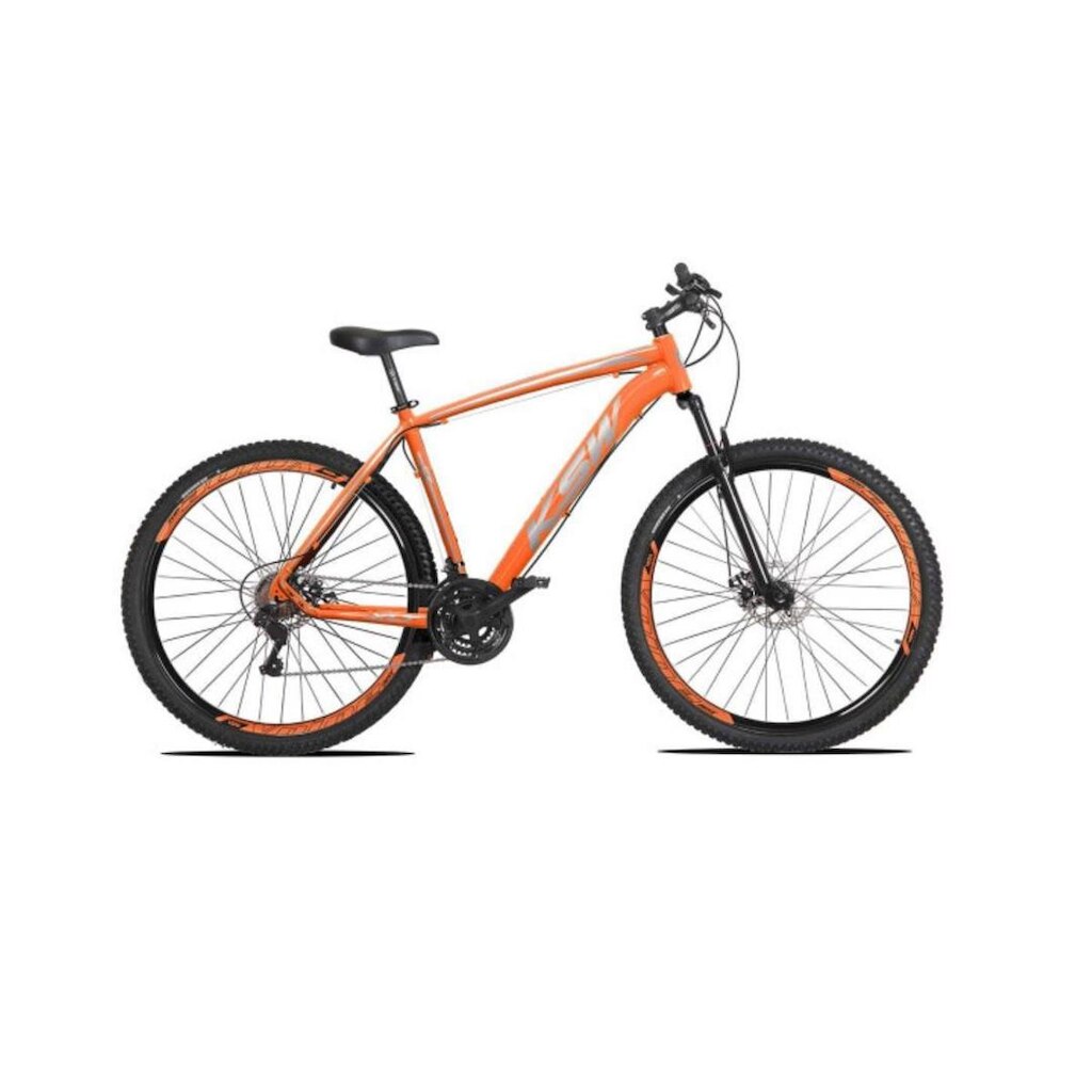 Bicicleta  Aro 29 Ksw Xlt Alumínio 21v Freio a Disco Garfo Suspensão - Laranja