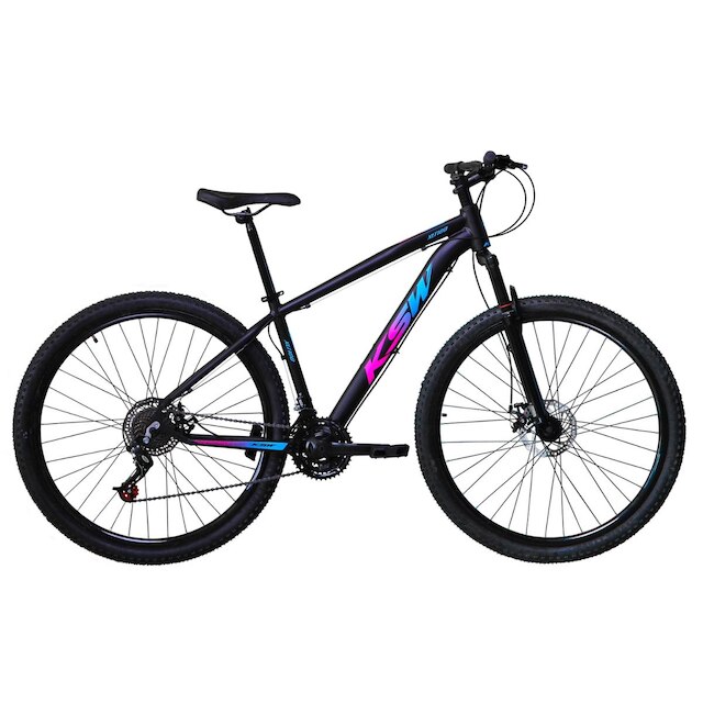 Bicicleta Aro 29 Ksw Xlt Alumínio 21v Freios a Disco Suspensão Dianteira Mountain Bike