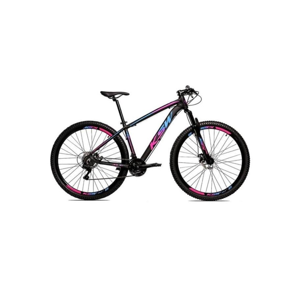 Bicicleta Aro 29 Ksw Xlt Alumínio 24v Câmbios Shimano Suspensão com Trava no Ombro