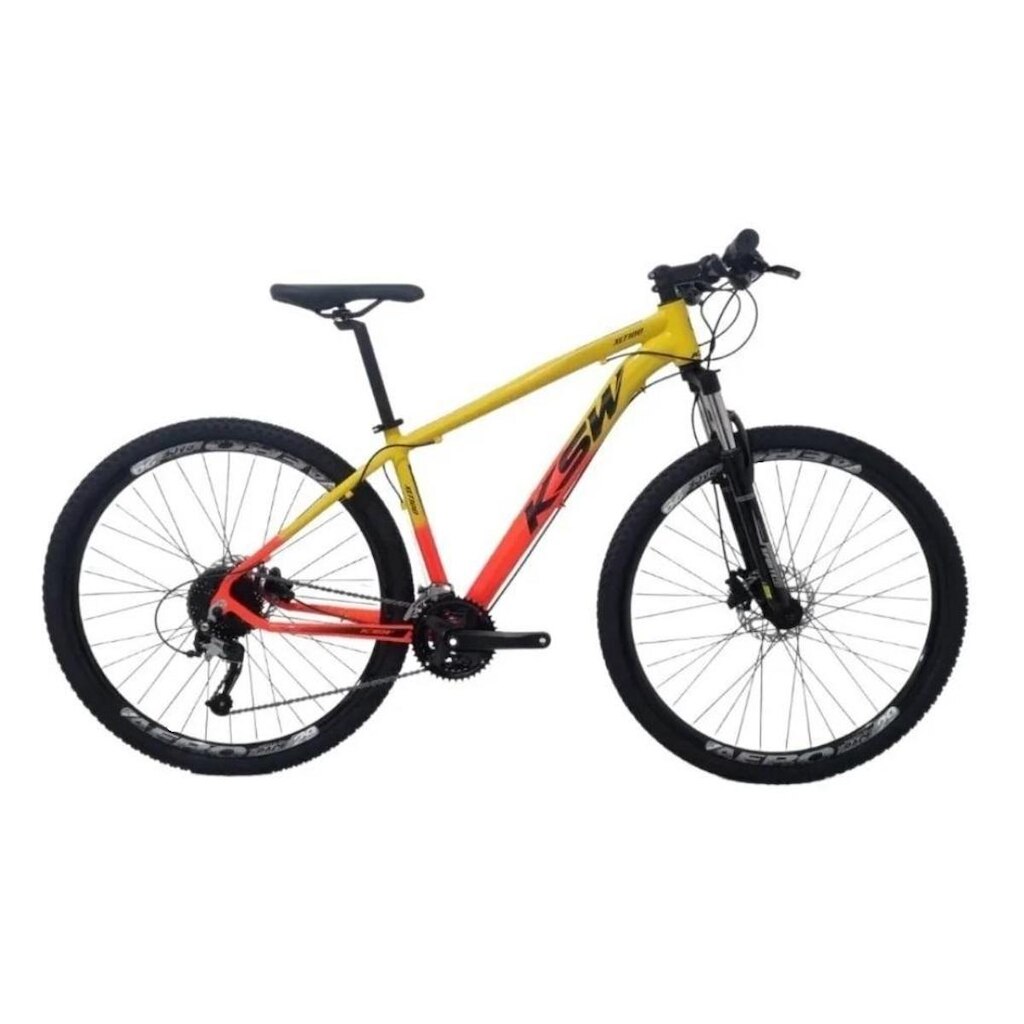 Bicicleta Aro 29 Ksw Xlt Alumínio 24v Câmbios Shimano Tz Suspensão com Trava no Ombro