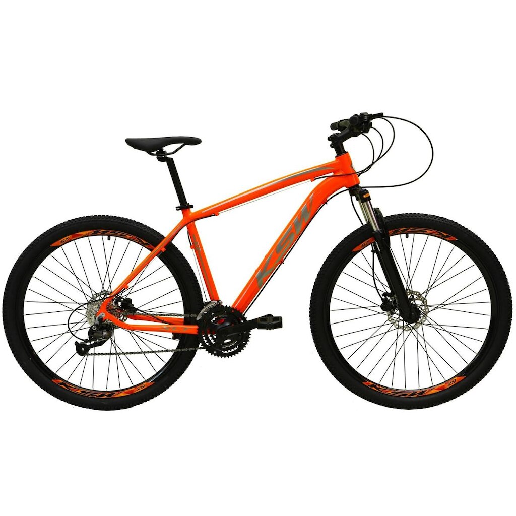 Bicicleta Aro 29 Ksw Xlt Alumínio 24v Câmbios Shimano Tz Suspensão com Trava no Ombro