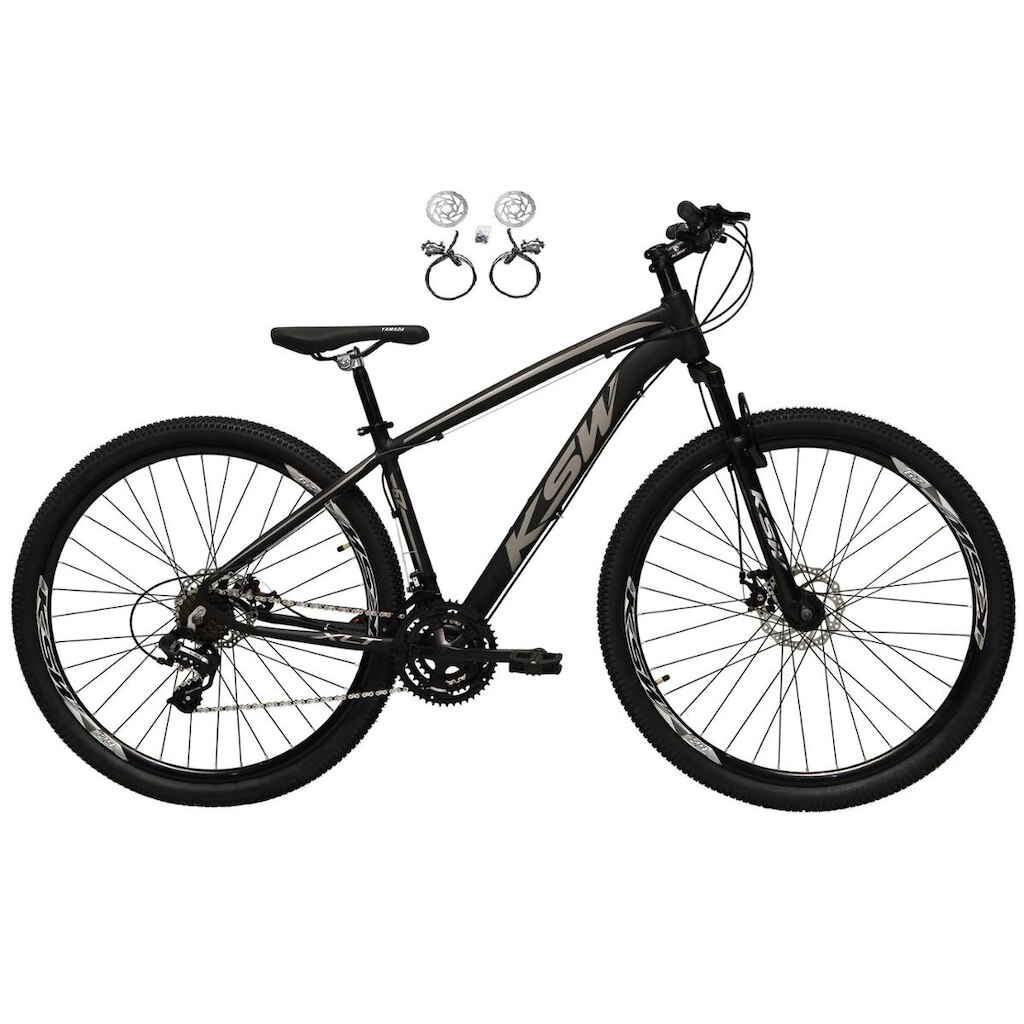 Bicicleta Aro 29 Ksw Xlt Alumínio 24v Freios a Disco hidráulicos(óleo) Suspensão Dianteira