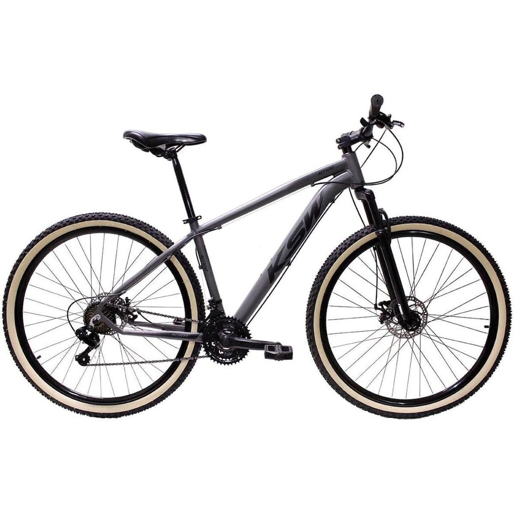 Bicicleta Aro 29 Ksw Xlt Alumínio 24v Freios a Disco Suspensão Dianteira