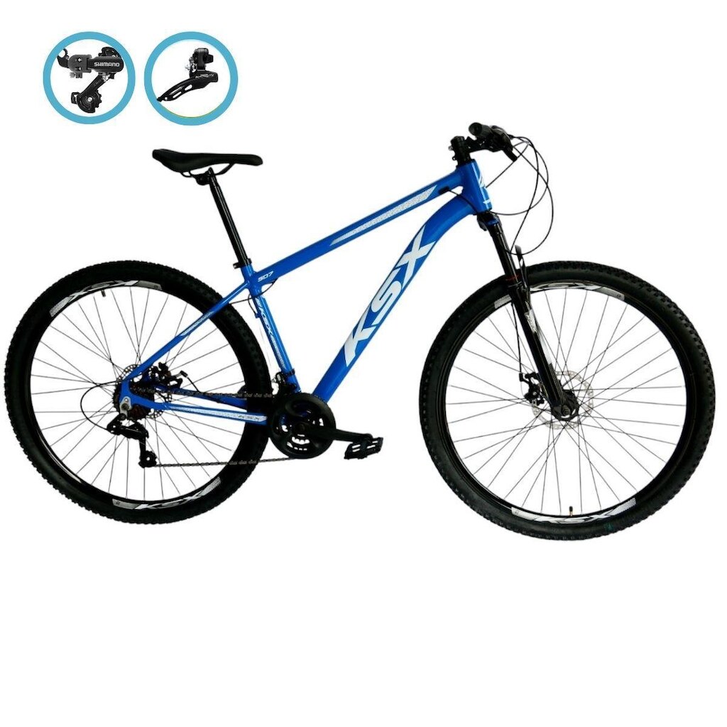 Bicicleta Aro 29 Ksx Freios á Disco Cambio Traseiro e Dianteiro Shimano 24v