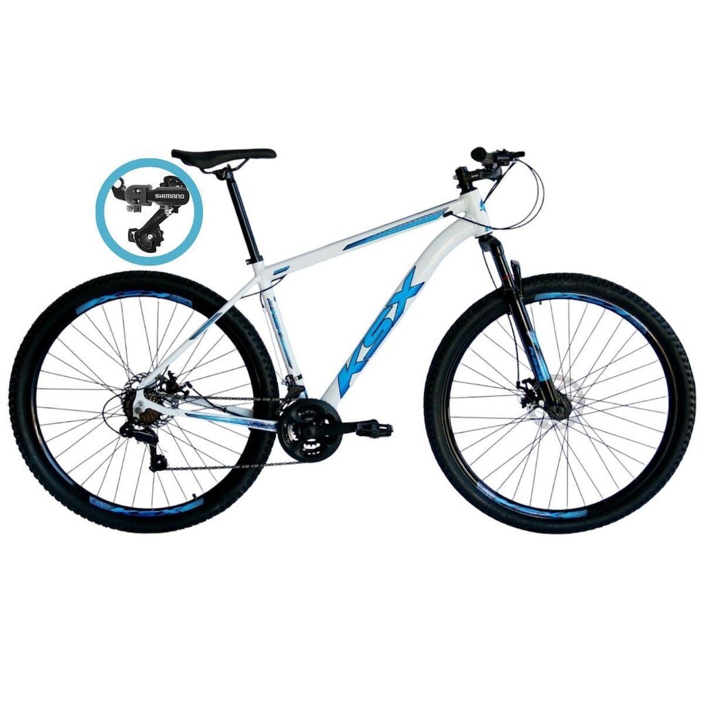 Bicicleta Aro 29 Ksx Freios á Disco Cambio Traseiro Shimano 24 Velocidades