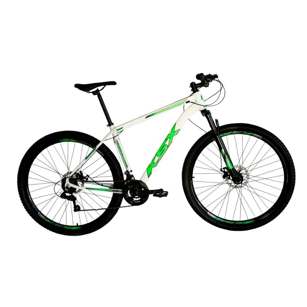 Bicicleta Aro 29 Ksx Sd7 21v Cabos Internos Alumínio Freios a Disco Suspensão Dianteira