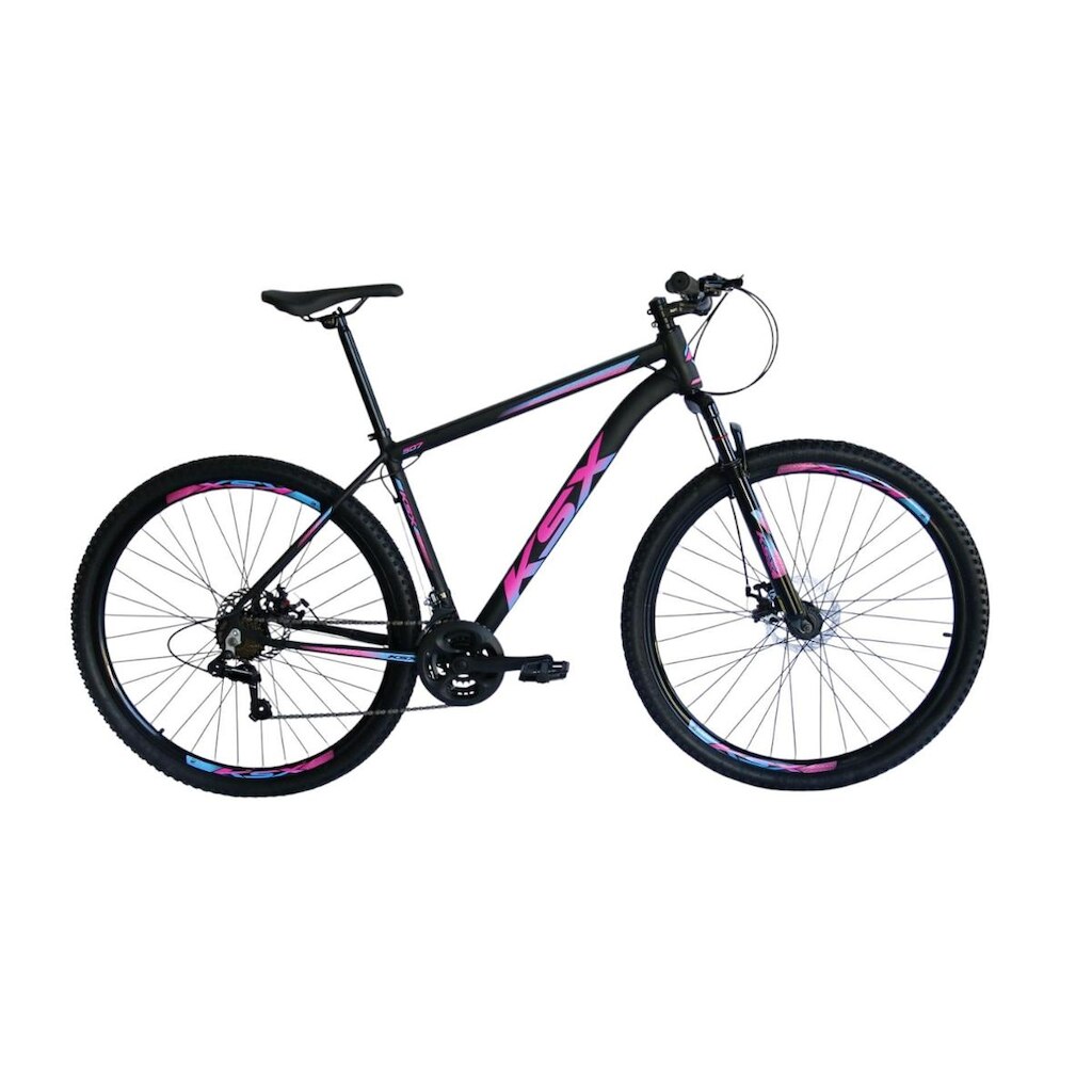 Bicicleta Aro 29 Ksx Sd7 Cabeamento Interno Alumínio 21v Freios a Disco Suspensão Dianteira