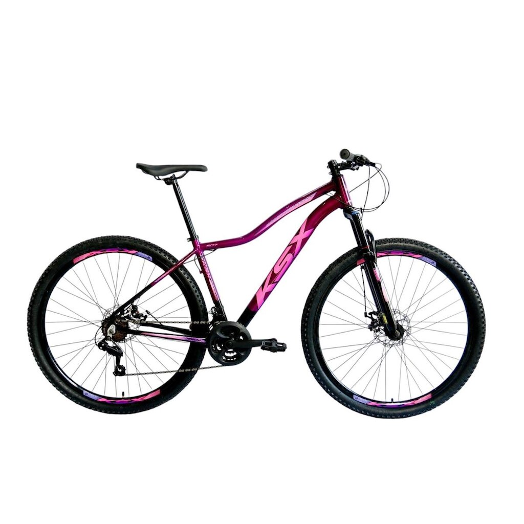 Bicicleta Aro 29 Ksx Sd7 Feminina 21v Cabos Internos Alumínio Freios a Disco Suspensão Dianteira