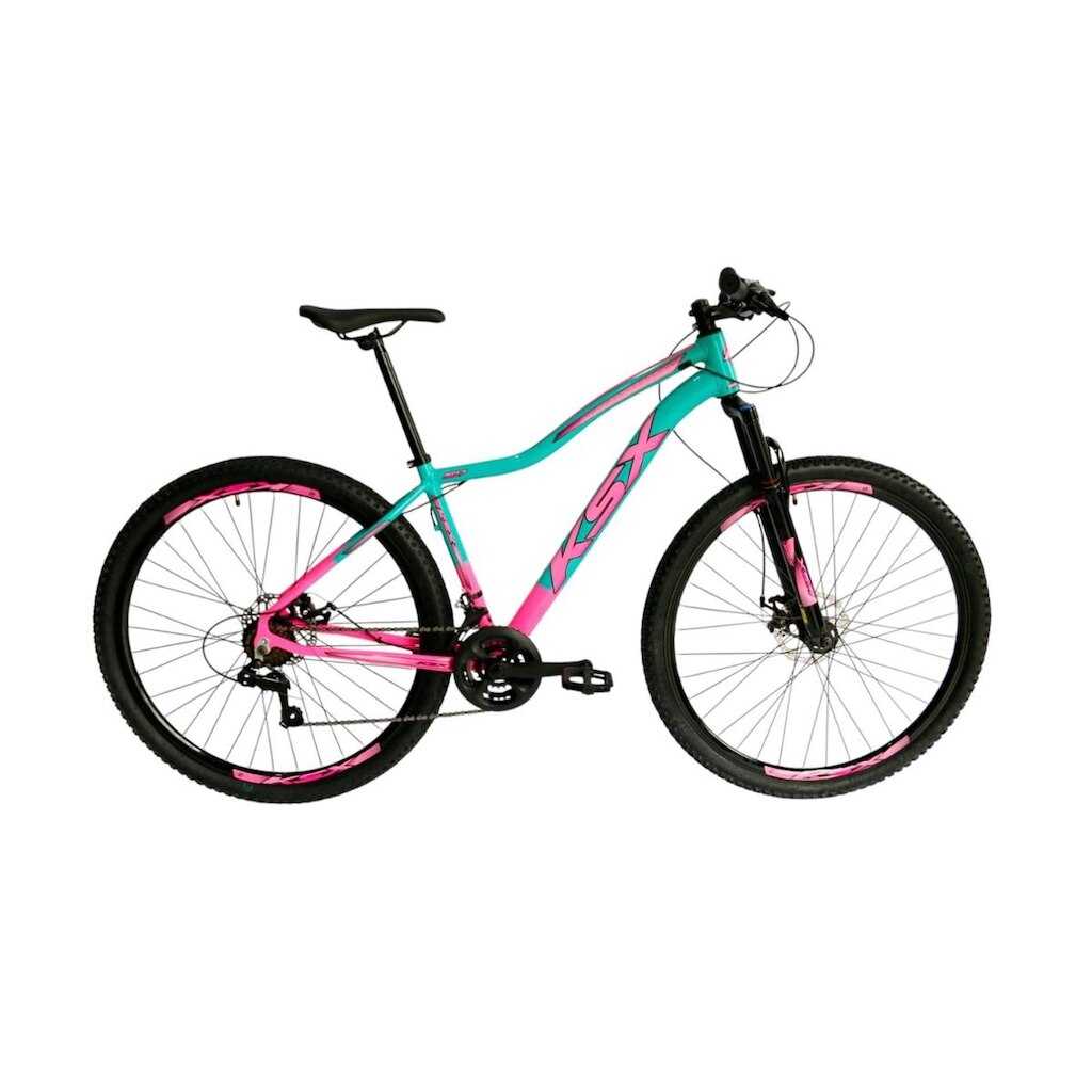 Bicicleta Aro 29 Ksx Sd7 Feminina Alumínio 21v Cabeamento Interno Freios a Disco Suspensão Dianteira