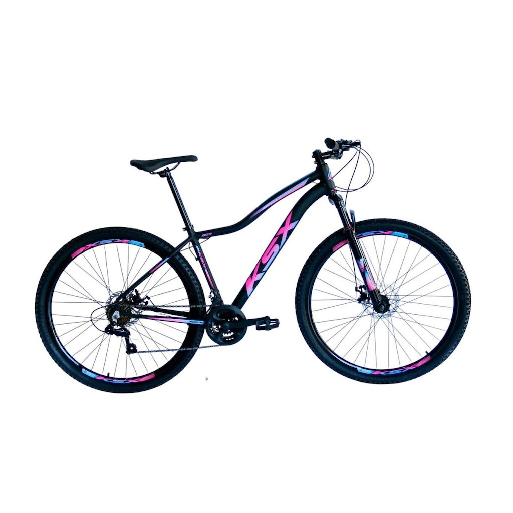 Bicicleta Aro 29 Ksx Sd7 Feminina Alumínio 21v Cabos Internos Freios a Disco Suspensão Dianteira