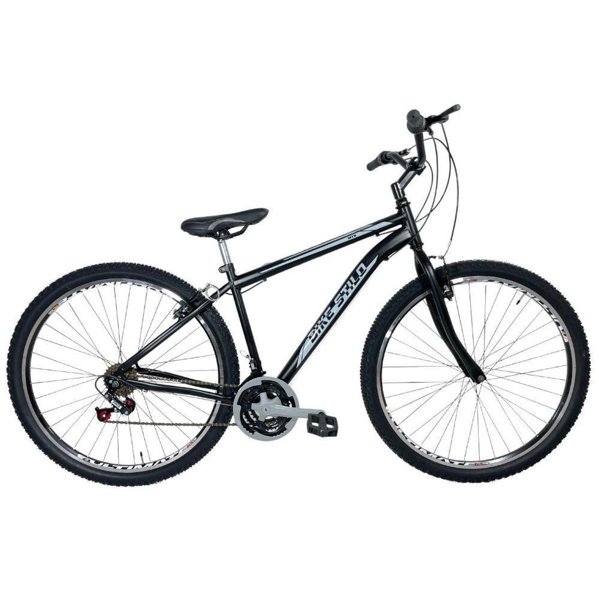 Bicicleta Aro 29 Mountain Bike Marcha 18v Masculina Preto - Preto ...