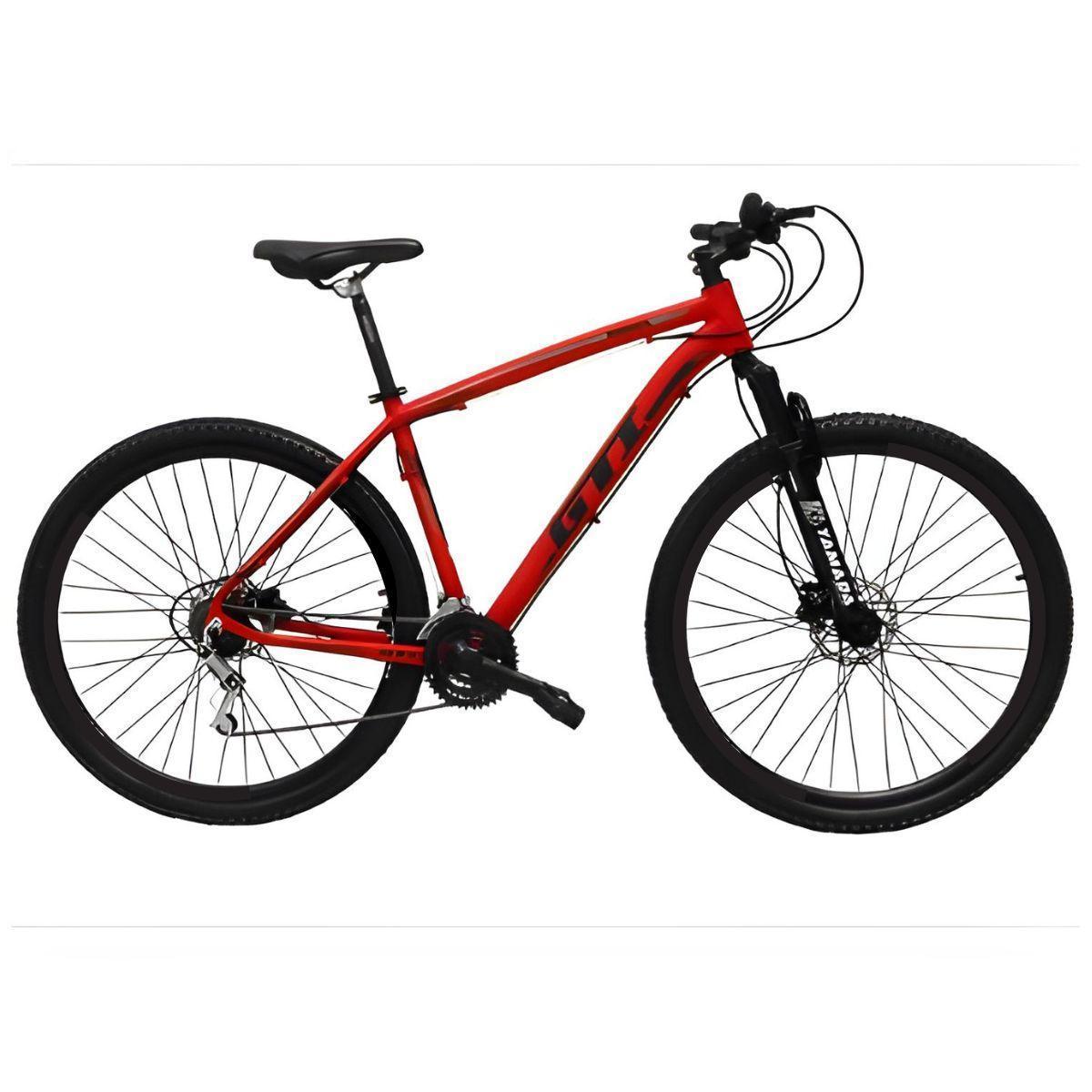 Bicicleta Gti Roma Disc M Aro 29 Susp. Dianteira 24 Marchas - Vermelho