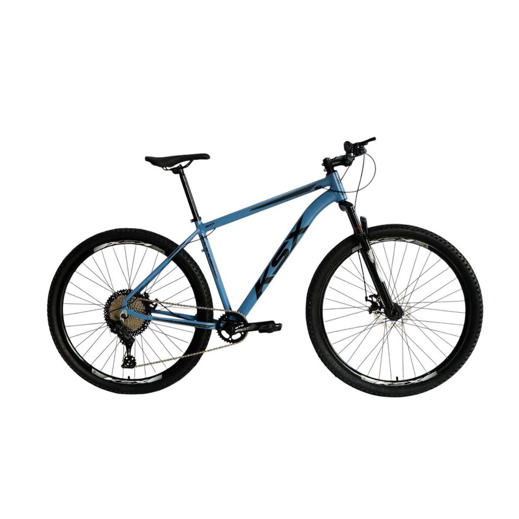Bicicleta Aro 29 Mtb Ksx Sd7 12v Freio a Disco Hidráulico K7 11/50 Garfo com Trava Kit 1x12