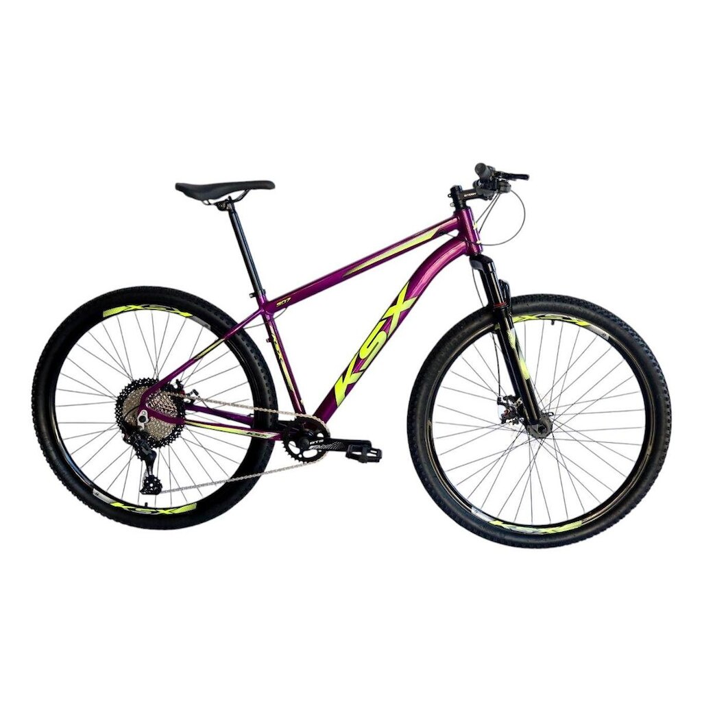 Bicicleta Aro 29 Mtb Ksx Sd7 12v Garfo com Trava K7 11/50 Freio a Disco Hidráulico Kit 1x12