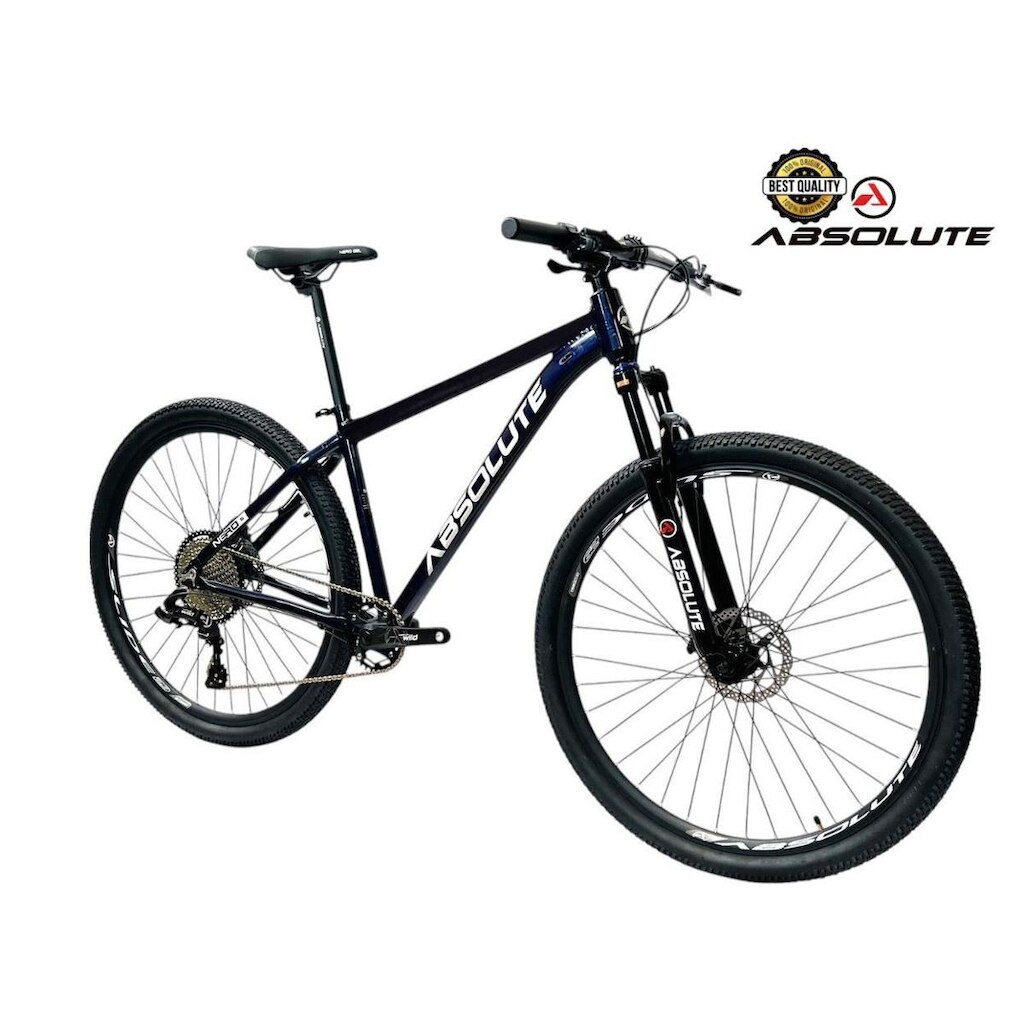 Bicicleta Aro 29 Nero 5 Peças Inteira Absolute 12v Freio a Disco Hidráulico k7 11/52 Garfo Trava