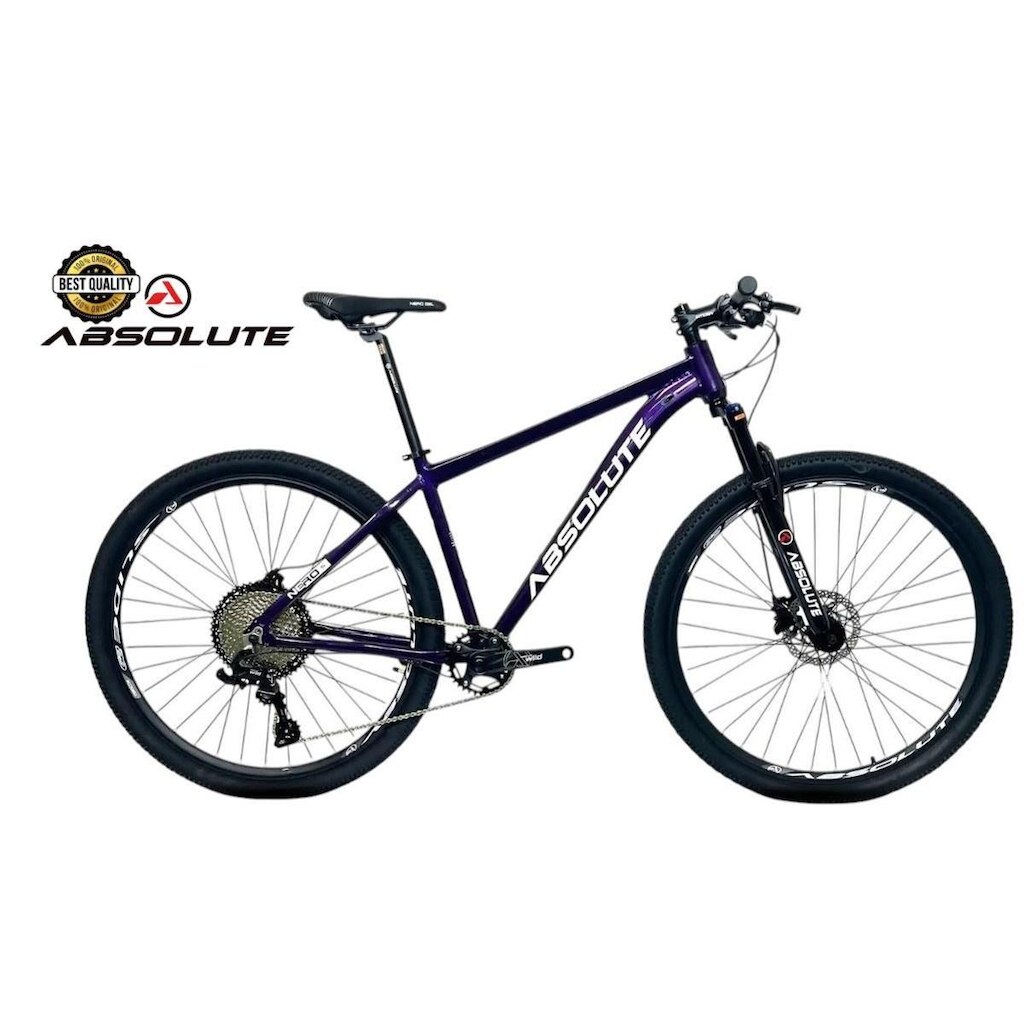 Bicicleta Aro 29 Nero 5 Peças Inteira Absolute 12v Freio a Disco Hidráulico k7 11/52 Garfo Trava