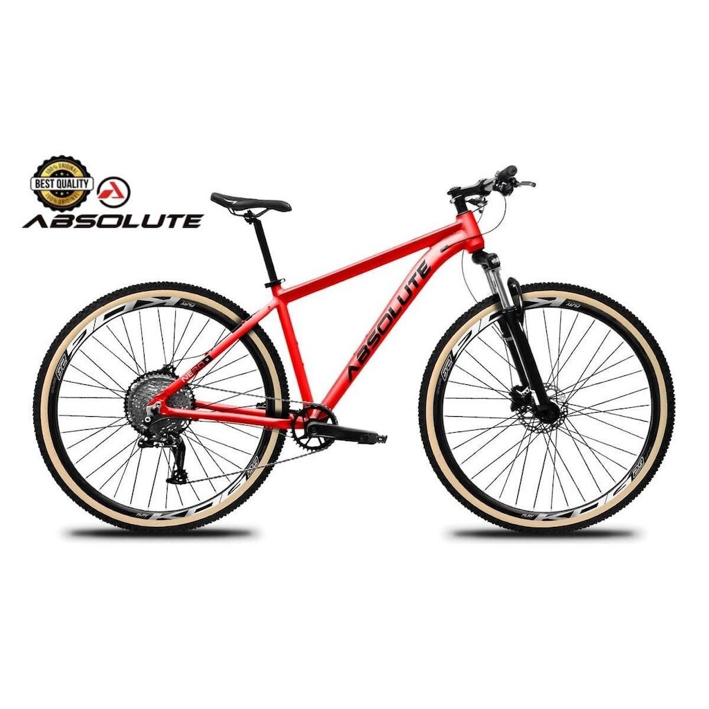 Bicicleta Aro 29 Nero 5 Peças Inteira Absolute 12v Freio Hidráulico Garfo Trava k7 11/52 Pneu Faixa