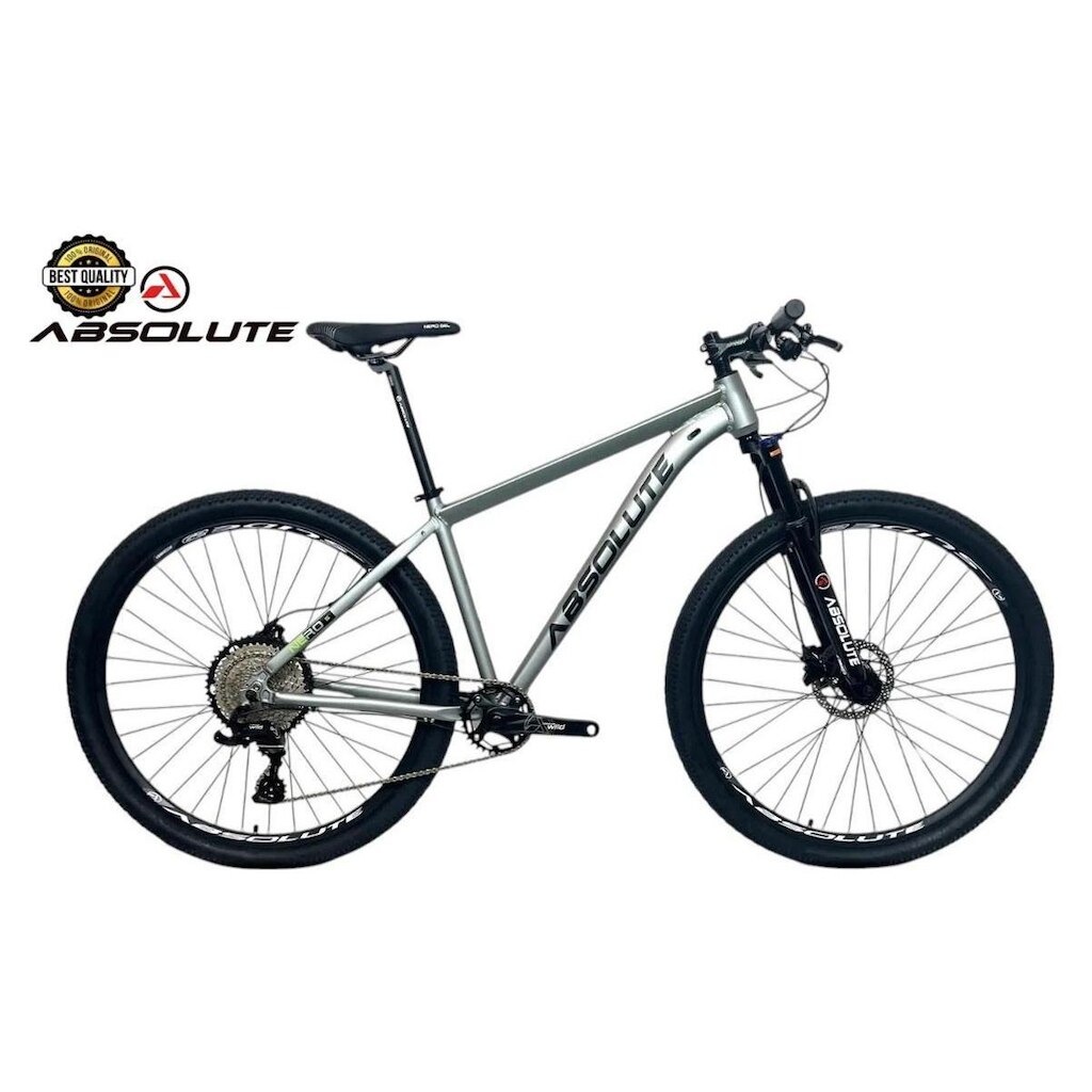Bicicleta Aro 29 Nero 5 Peças Inteira Absolute 12v Garfo com Trava k7 11/52 Freio a Disco Hidráulico