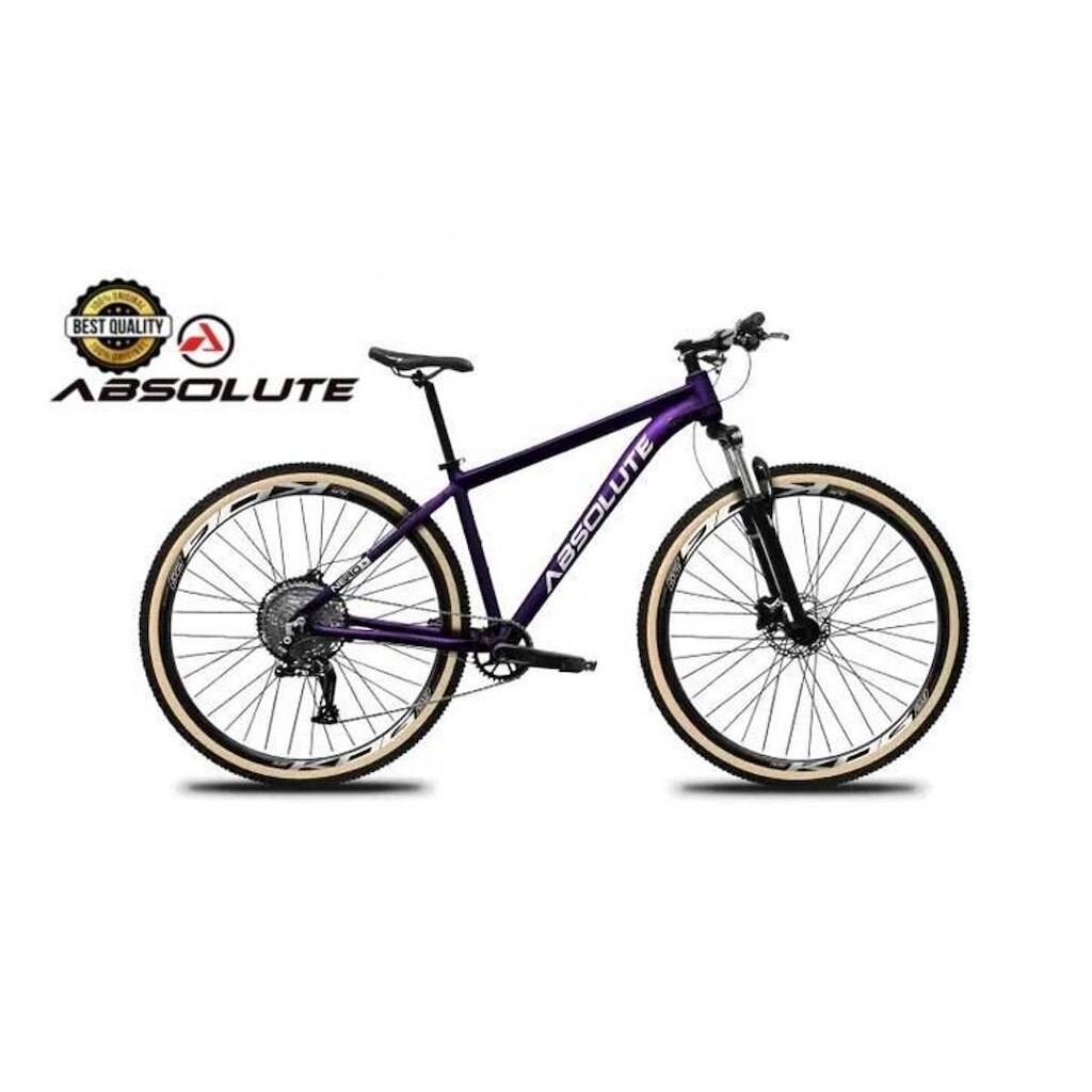 Bicicleta Aro 29 Nero 5 Peças Inteira Absolute 12v Garfo Trava Guidão k7 Freio Hidráulico Pneu Faixa