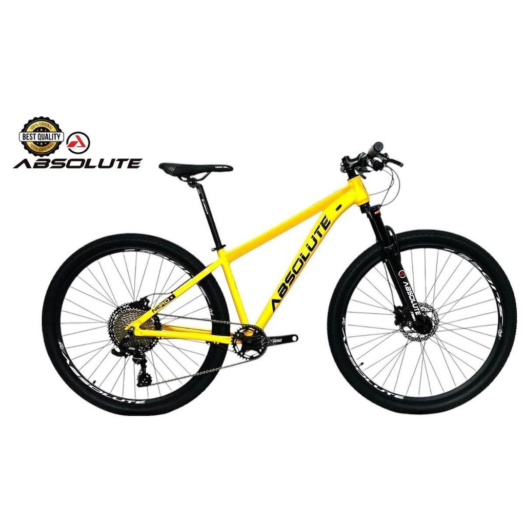 Bicicleta Aro 29 Nero 5 Peças Inteira Absolute 12v Garfo Trava k7 11/52 Freio a Disco Hidráulico
