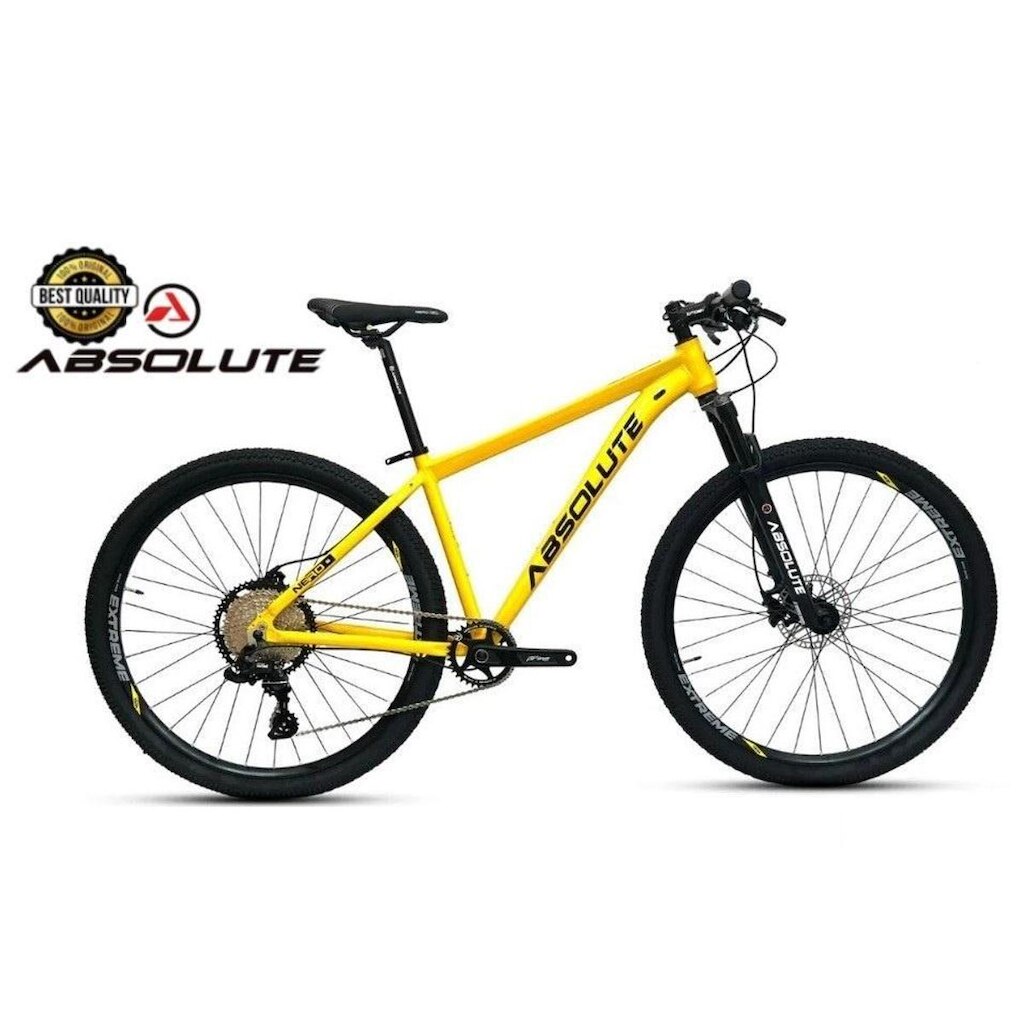 Bicicleta Aro 29 Nero 5 Peças Inteira Absolute 12v Hollowtech Garfo Trava Remota k7 Freio Hidráulico