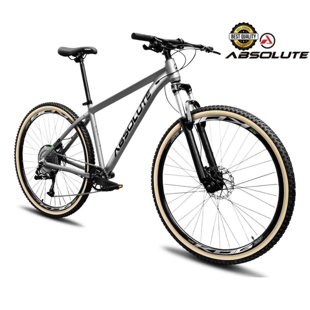 Bicicleta Aro 29 Nero 5 Peças Inteira Absolute 12v k7 Garfo Trava Remota Freio Hidráulico Pneu Faixa