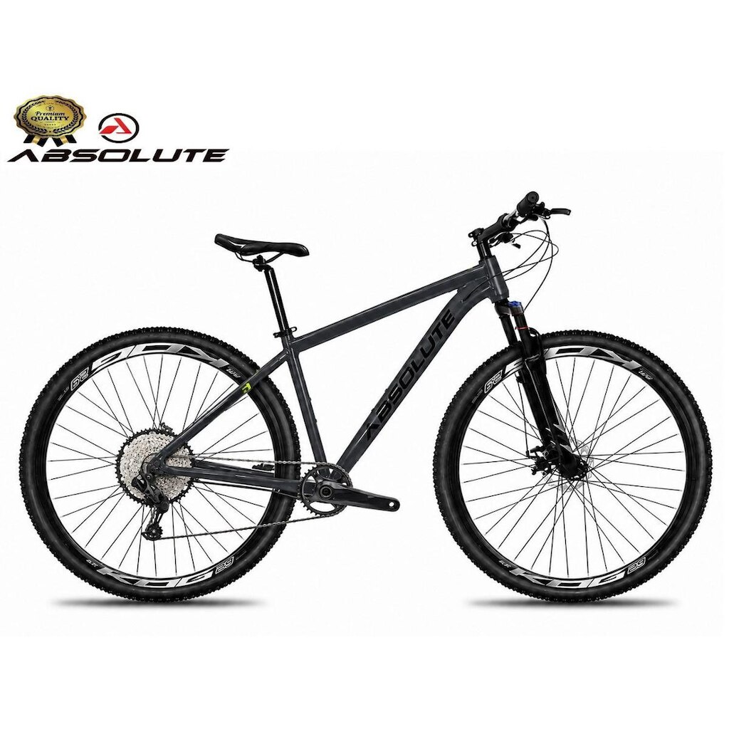 Bicicleta Aro 29 Nero 6 Peças Inteira Absolute 12v Garfo com Trava k7 Freio a Disco Hidráulico
