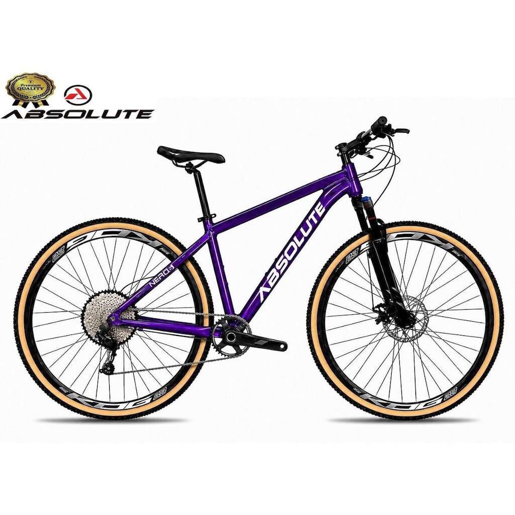Bicicleta Aro 29 Nero 6 Peças Inteira Absolute 12v Garfo com Trava k7 Freio a Disco Hidráulico