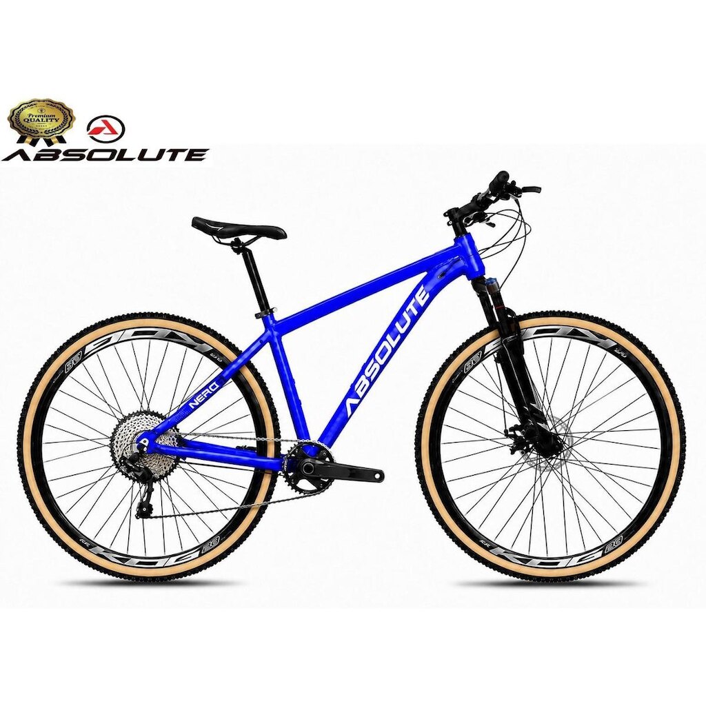 Bicicleta Aro 29 Nero 6 Peças Inteira Absolute k7 12v Garfo com Trava Freio a Disco Hidráulico