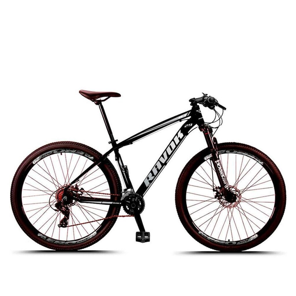 Bicicleta Aro 29 Ravok Alumínio 21 Velocidades Freio a Disco com Suspensão