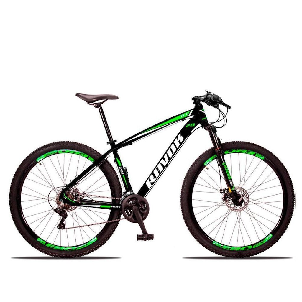 Bicicleta Aro 29 Ravok Alumínio 21 Velocidades Freio a Disco com Suspensão