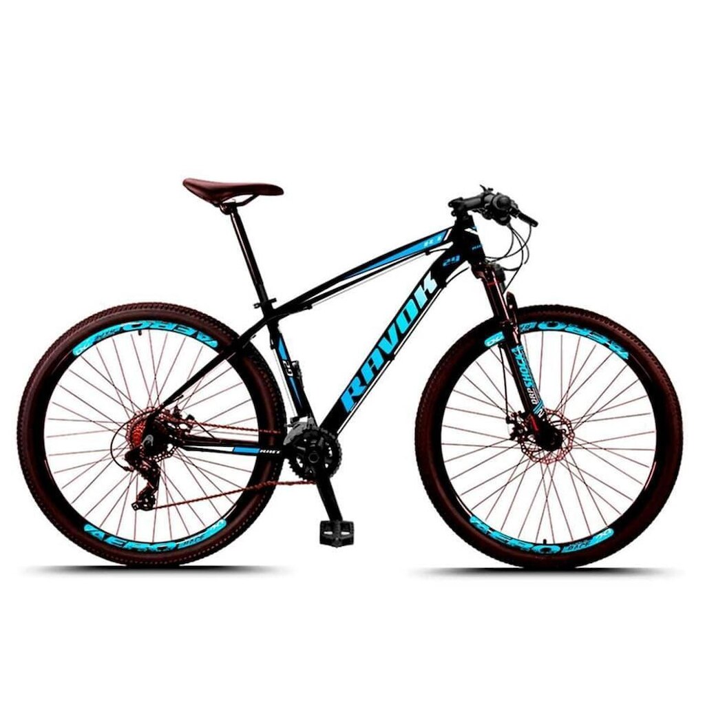 Bicicleta Aro 29 Ravok Alumínio 21v Freios a Disco com Suspensão