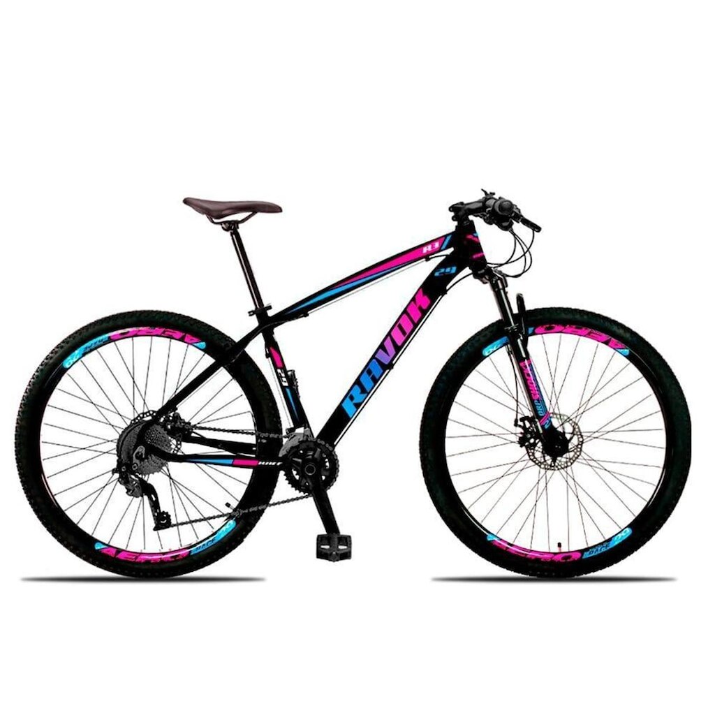 Bicicleta Aro 29 Ravok Alumínio 21v Freios a Disco com Suspensão