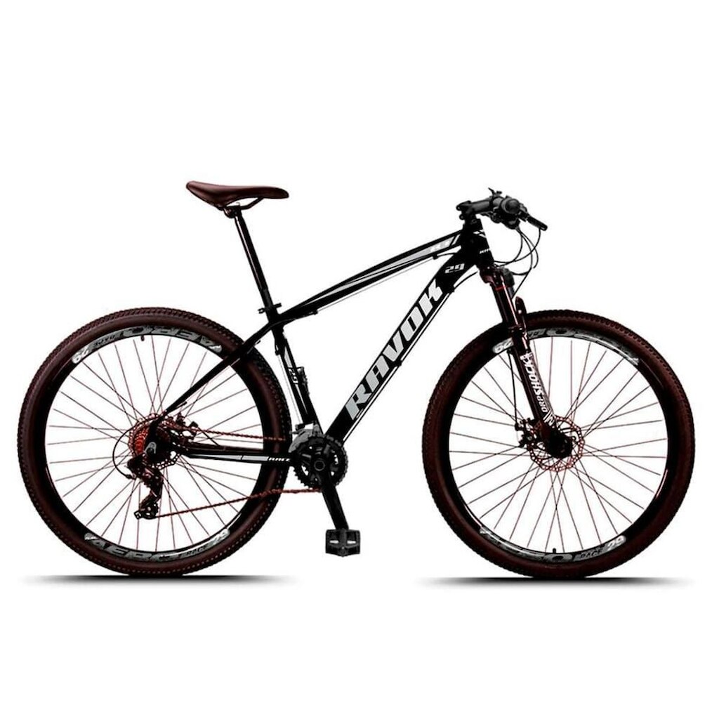 Bicicleta Aro 29 Ravok Alumínio 21v Freios a Disco com Suspensão