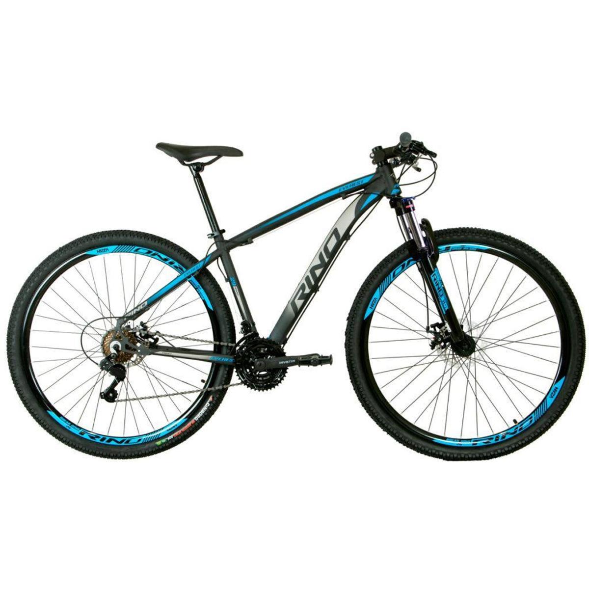 Bicicleta Rino Everest Aro 29 Susp. Dianteira 24 Marchas - Azul/preto
