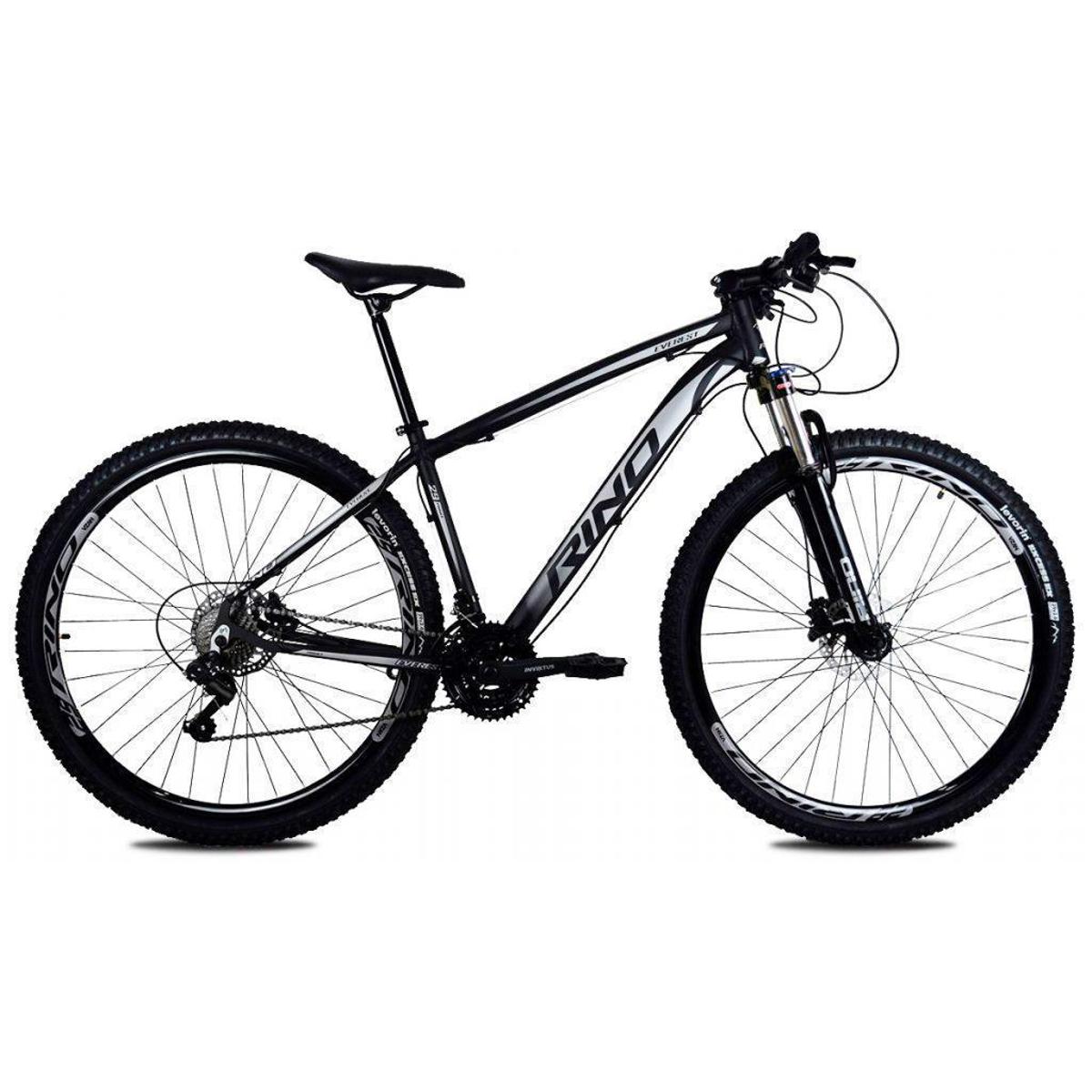 Bicicleta Rino Everest Aro 29 Susp. Dianteira 24 Marchas - Grafite