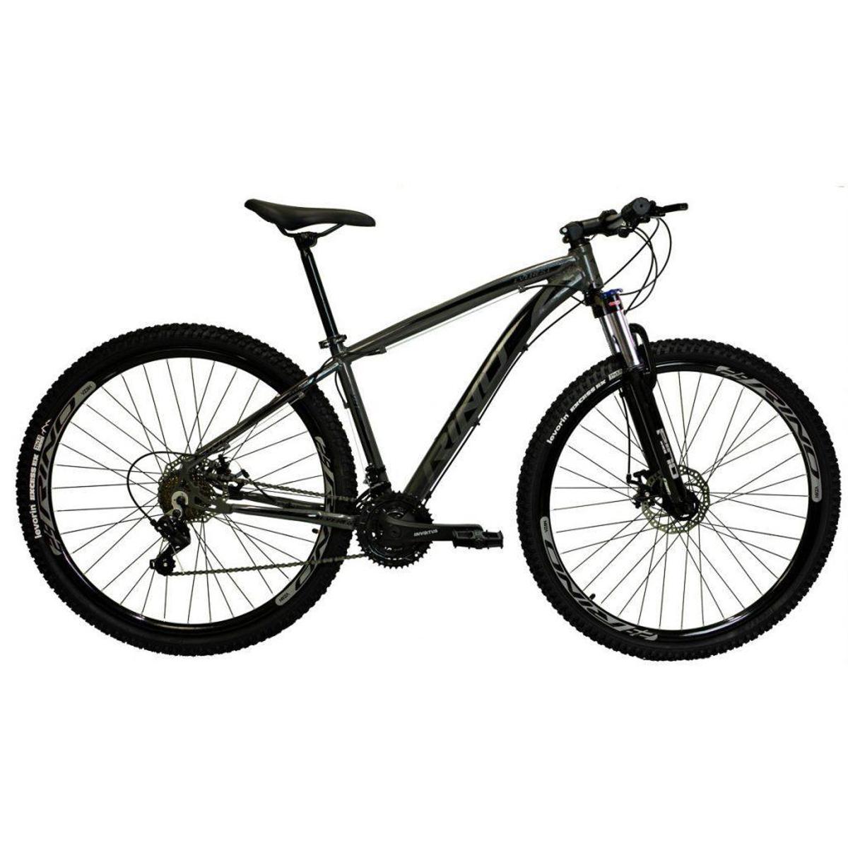 Bicicleta Rino Everest Aro 29 Susp. Dianteira 24 Marchas - Grafite