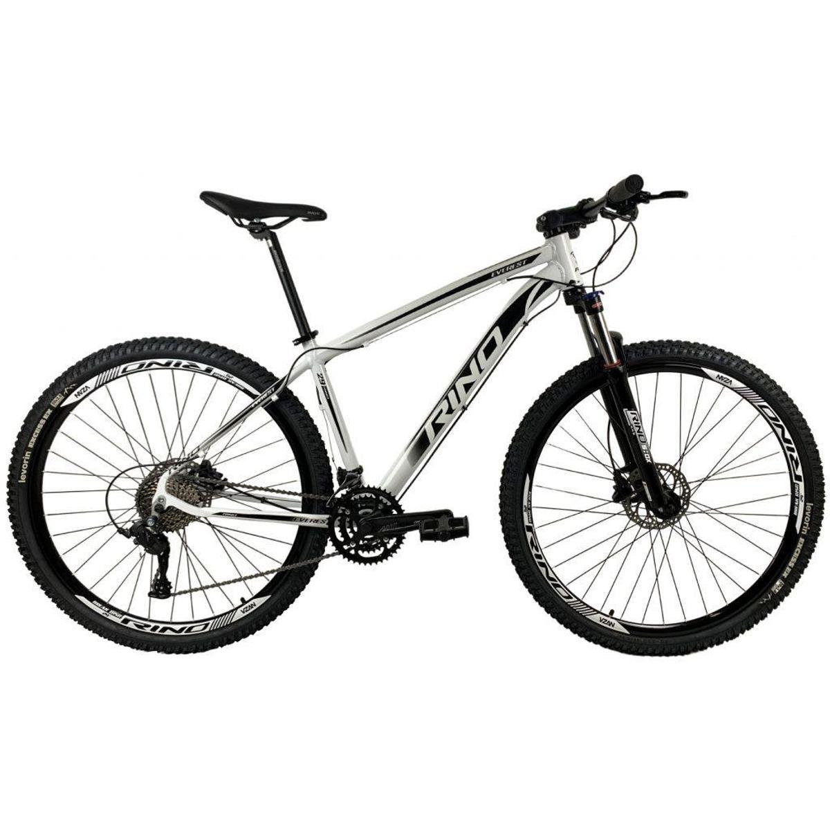 Bicicleta Rino Everest Aro 29 Susp. Dianteira 27 Marchas - Branco