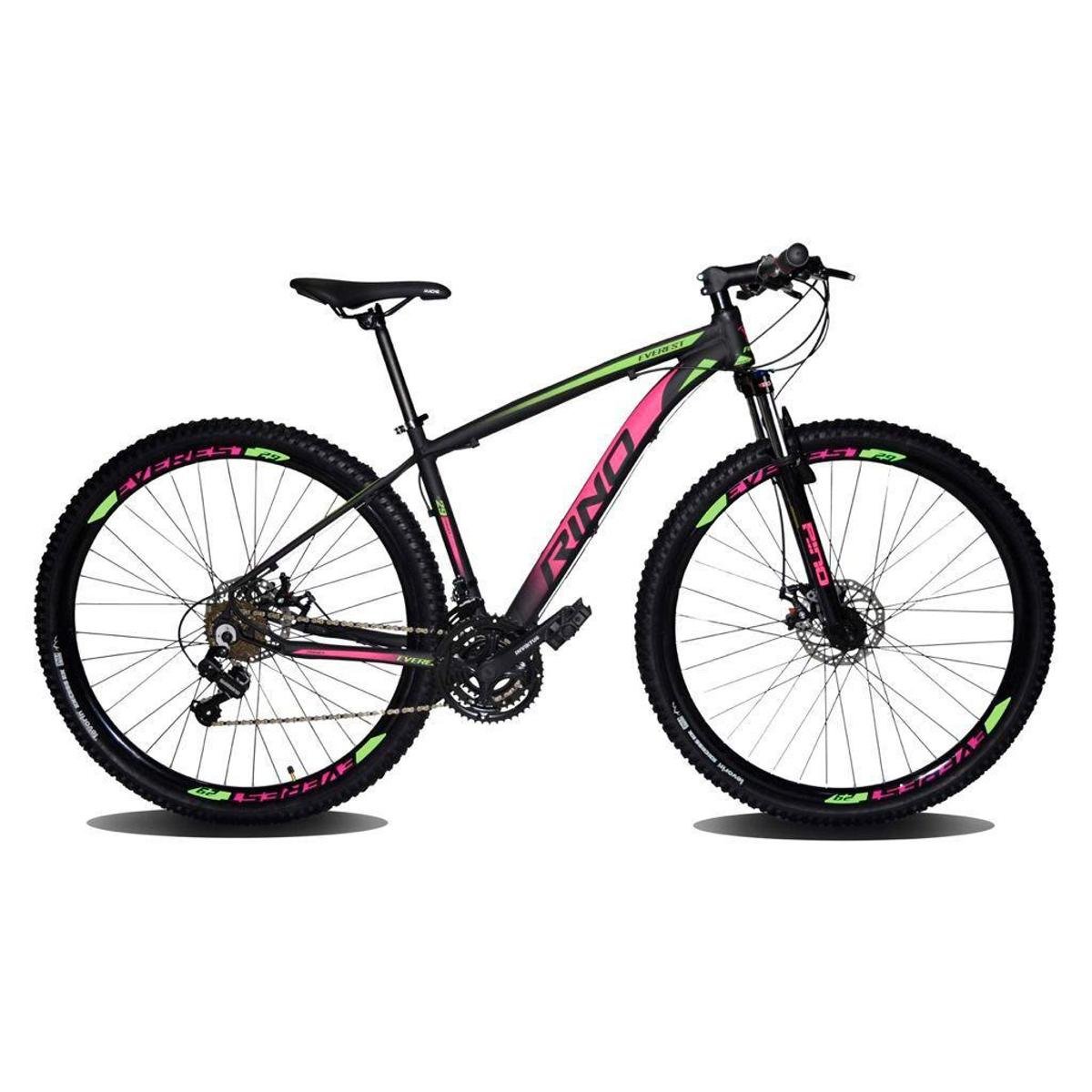 BICICLETA ARO 29 RINO EVEREST COLOR - 24V CAMBIOS SHIMANO