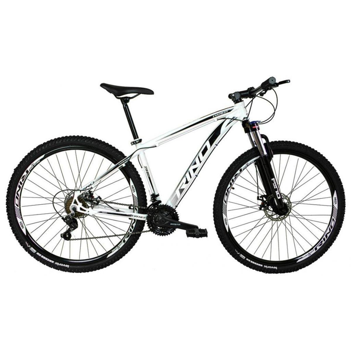 Bicicleta aro 29 RINO Everest Freio Hidráulico + Trava com Cambios Shimano 24v