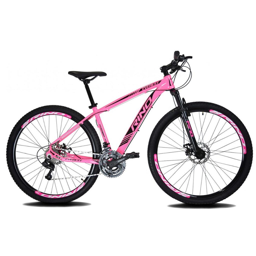 Bicicleta Aro 29 Rino Everest Hidraulic Shimano 27 marchas - Kit Sunrace + Trava