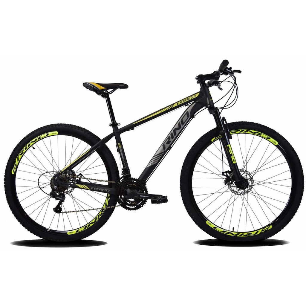 Bicicleta Aro 29 Rino Everest Hidraulic Shimano 27 marchas - Kit Sunrace + Trava