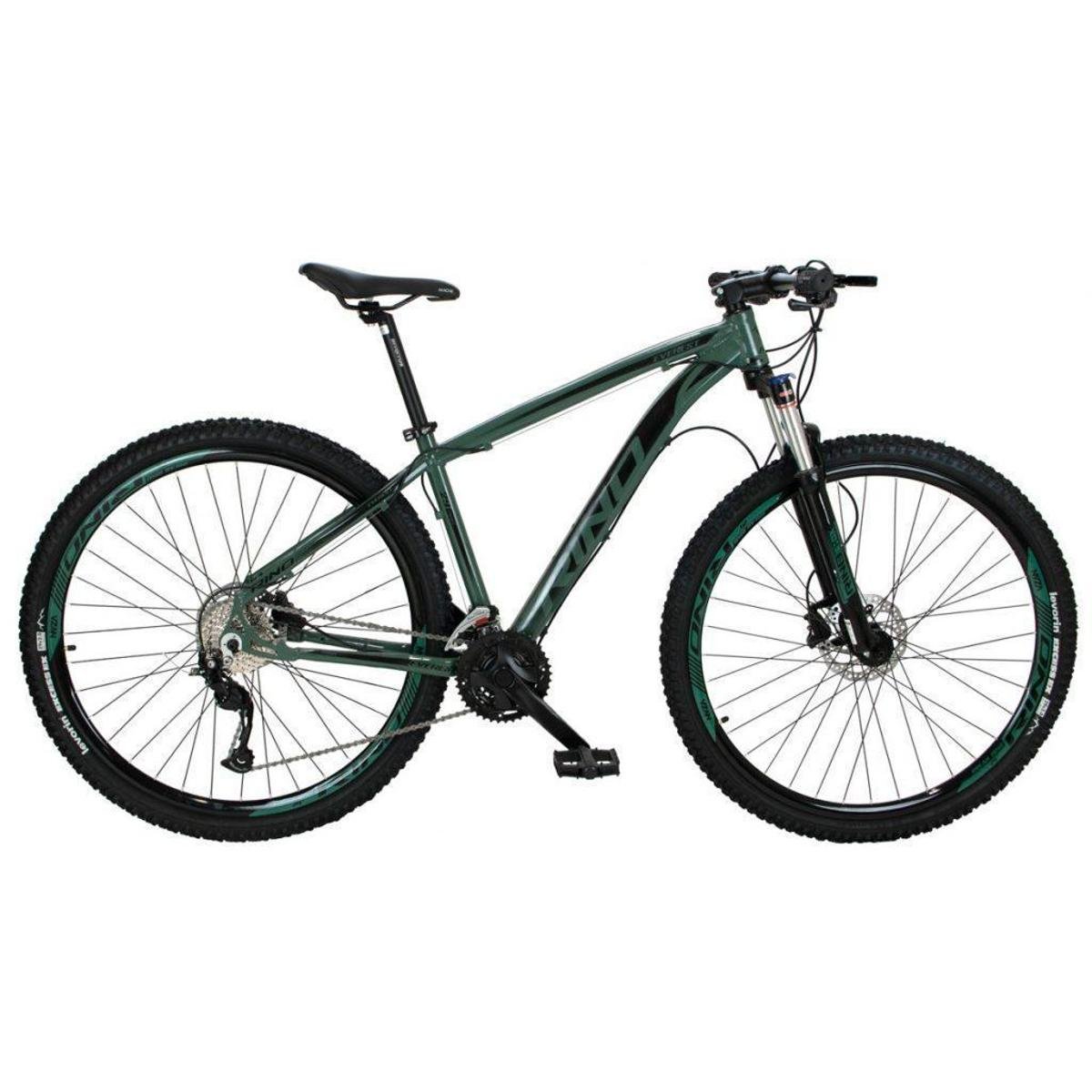 Bicicleta Rino Everest Aro 29 Susp. Dianteira 27 Marchas - Verde