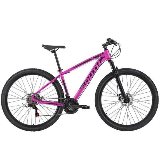 Bicicleta Aro 29 South Legend 24 Marchas Cambio Shimano Aluminio Freio a disco - Rosa é ruim? Bicicleta Aro 29 South Legend 24 Marchas Cambio Shimano Aluminio Freio a disco - Rosa é boa?