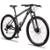 Bicicleta Aro 29 Spaceline Vega Alumínio 24v Freio a Disco Supensão MTB - Preto+Cinza
